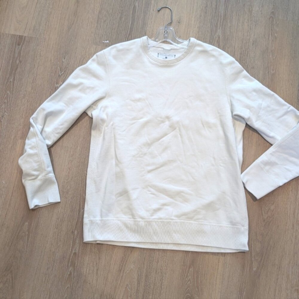 Reigning Champ midWeight Crewneck Sweater in Classic White